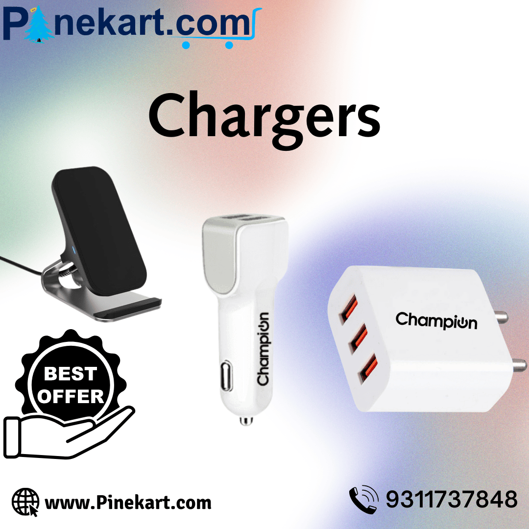 "A variety of chargers, including car chargers and wall chargers, featuring USB-A and USB-C ports for fast and efficient device charging." "A variety of chargers, including car chargers and wall chargers, featuring USB-A and USB-C ports for fast and efficient device charging."