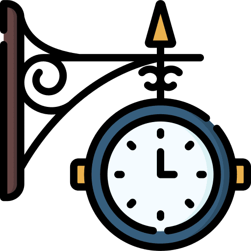 Dubble SideRailway Clock