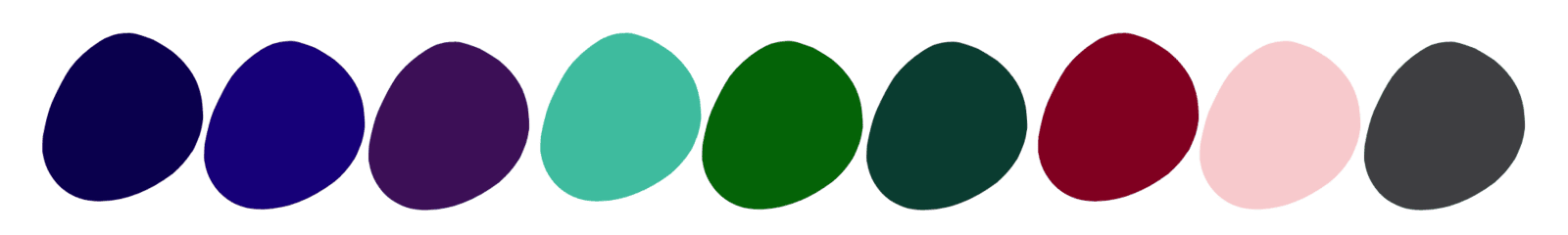 rich color palette midnight blue emerald burgundy charcoal for luxury decor and seasonal collections