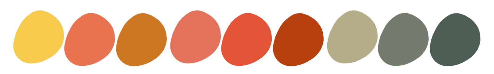 leafndeor earth tone color palette with terracotta sage ochre burnt sienna for rustic decor collections