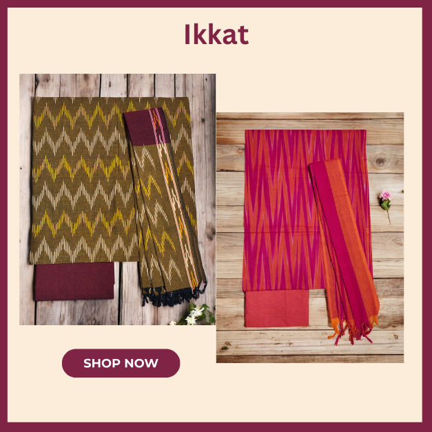 Ikkat Dress Material