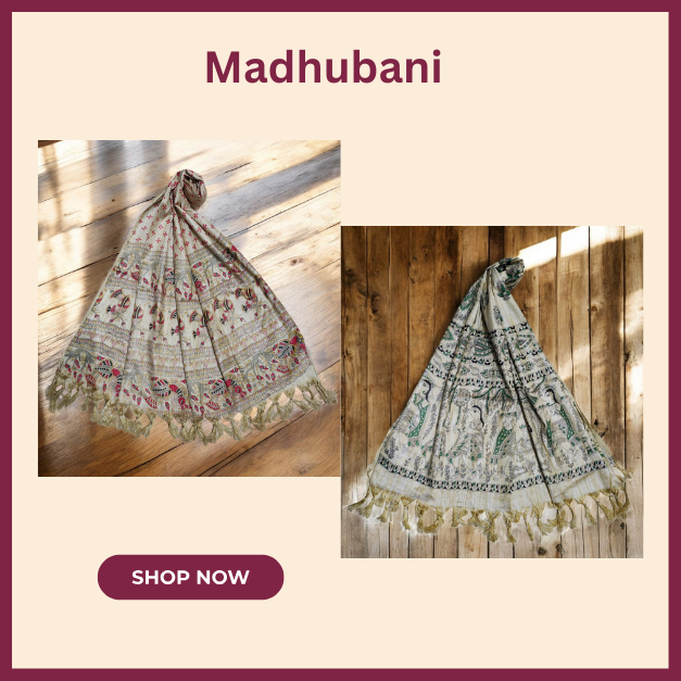 Madhubani Dupatta Madhubani Dupatta