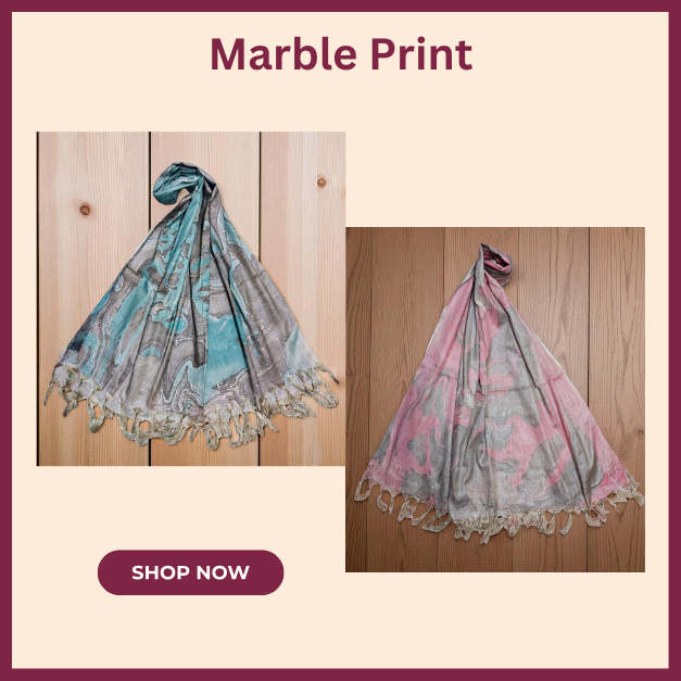 Marble Print Dupatta