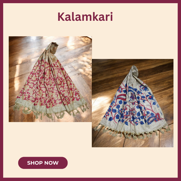 Kalamkari Dupatta Kalamkari Dupatta