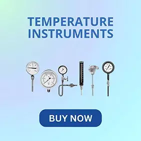 Temperature Measurement Instruments for Industrial Applications – RTDs, Thermocouples, Transmitters, and Controllers