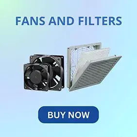 Cooling Fans and Air Filters for Efficient Ventilation in Electrical Panels and Industrial Enclosures