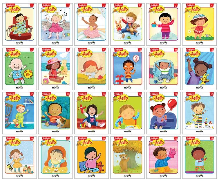 All 24 Highlights Hello Library book covers