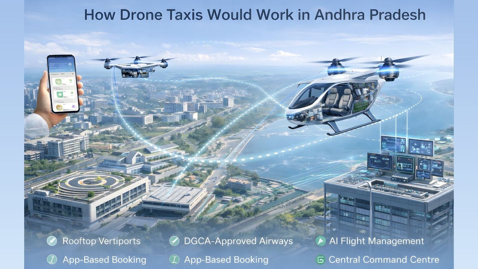 How drone taxi will work?
