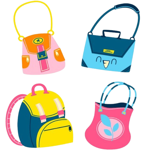 Kids Bag and Mothers Bag and Pouches
