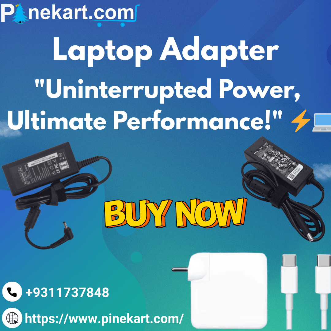 "Close-up image of a laptop adapter with power cable, showing the connector and power brick, ready to charge a laptop." "Close-up image of a laptop adapter with power cable, showing the connector and power brick, ready to charge a laptop."