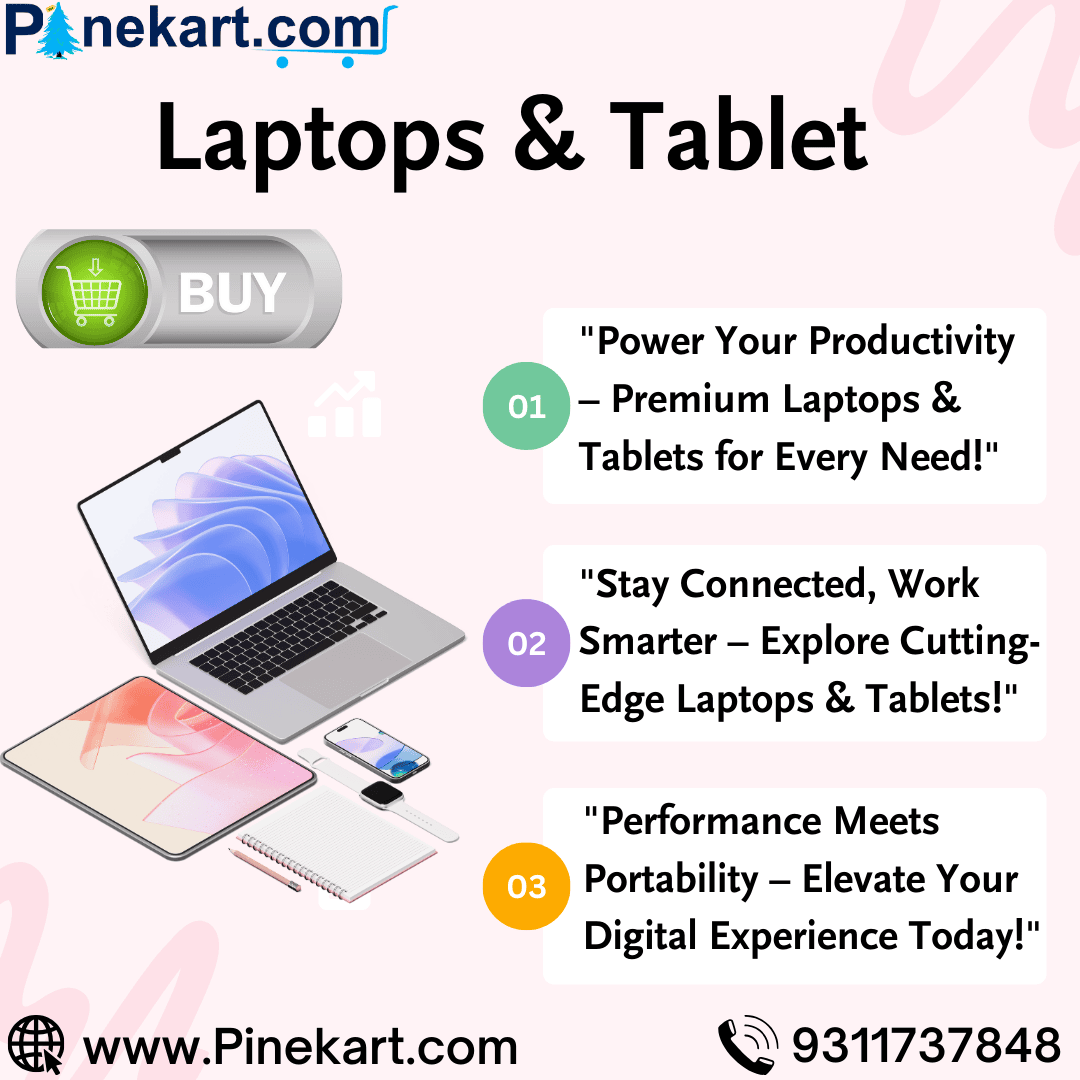 "Laptop and tablet comparison with digital workspace setup, ideal for tech-savvy users." "Laptop and tablet comparison with digital workspace setup, ideal for tech-savvy users."