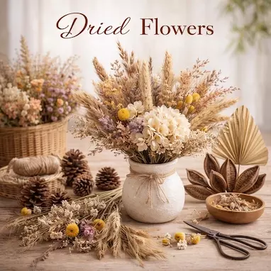 dried flowers bouquet with pine cones palm spear mahogany pods eco friendly decor wholesale dried flowers bouquet with pine cones palm spear mahogany pods eco friendly decor wholesale