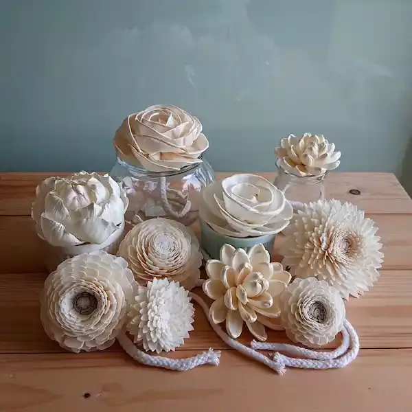 Premium sola wood flowers export from india kolkata leafndeor