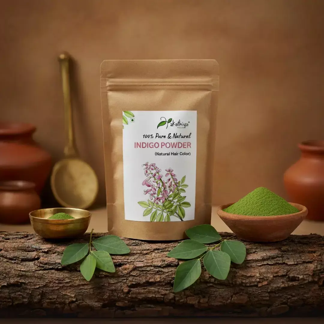  Indigo and henna powders used together for natural hair colouring