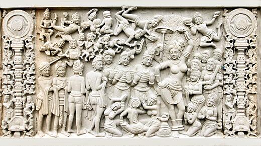 nativity scene Relief at Ayaka Palatform at DRUM portion