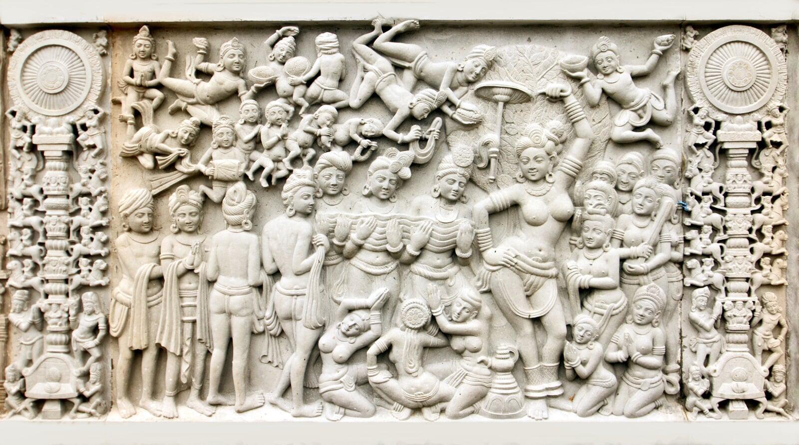 nativity scene Relief at Ayaka Palatform at DRUM portion