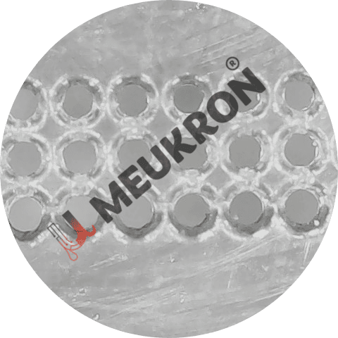 High Density Through Holes on Glass