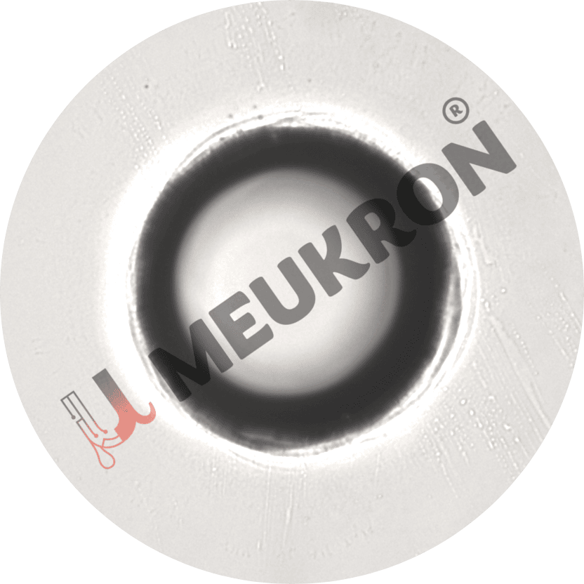 Through Hole on Glass - Microscopic Image