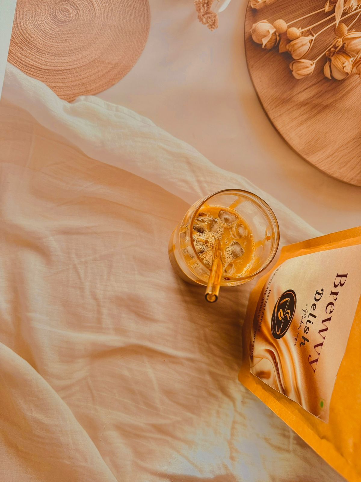 Iced coffee with Delish