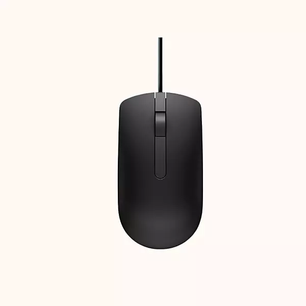 Used DELL MS 116-BK Wired Optical Mouse  (USB, Black)