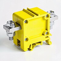 100 Amp Bush bar Type Polymide Terminal Block Yellow | FTS-50LPC