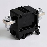 100 Amp Bush bar Type Polymide Terminal Block Black | FTS-50LPC