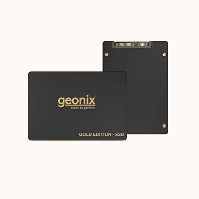 ​Geonix 128GB SATA 2.5" Internal SSD, 6Gb/s, 570/500 MB/s, Quad Channel Controller, Golden Edition​