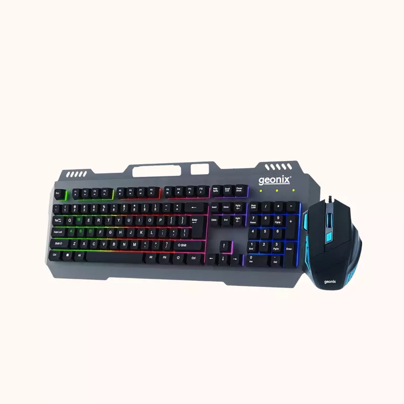 Geonix Cruiser CX1 Gaming Keyboard and Mouse Combo, Black-GXCPK-06