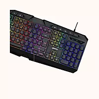 Geonix Cruiser Gaming Keyboard, Dedicated Multimedia Keys, Noiseless Keys, Black, K3