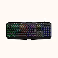 Geonix Cruiser Gaming Keyboard, Dedicated Multimedia Keys, Noiseless Keys, Black, K3
