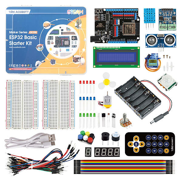 ACEBOTT QE200 ESP32 Basic Starter Kit for Arduino ACEBOTT QE200 ESP32 Basic Starter Kit for Arduino