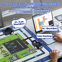 ACEBOTT QE028 SharkBot Smart Car Kit Compatible with Arduino , Python & ACECode ACEBOTT QE028 SharkBot Smart Car Kit Compatible with Arduino , Python & ACECode