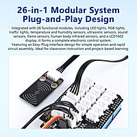 ACEBOTT QE202 ESP32 Advanced Development Kit (26-in-1) ACEBOTT QE202 ESP32 Advanced Development Kit (26-in-1)