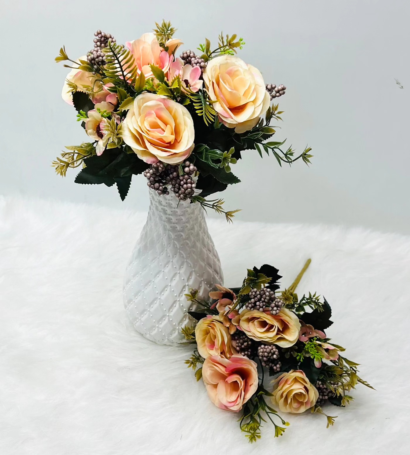 Rose Bunch Peach with fillers