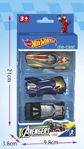 Hot Wheels Die-cast Car - Pack Of 3 metal car toys | 1:64 Scale