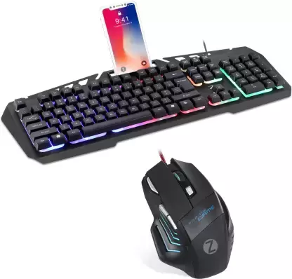 Open Box Zoook Combat Pro Black Wired USB Desktop Keyboard & mouse