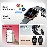 Fastrack Revoltt FS1-1.83''BT Calling Fast Charge 110+ Sports Mode 200+ WatchFaces IP68 Smartwatch
