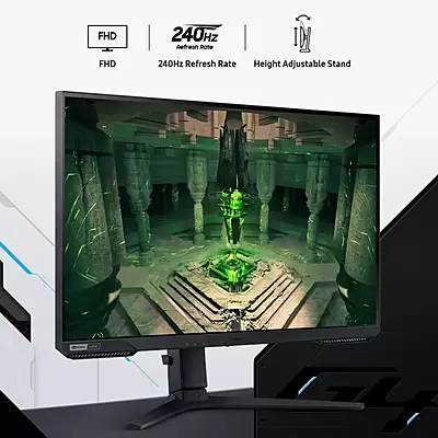 Samsung G4 27-Inch Gaming Monitor,240Hz, IPS Panel, 1080p FHD, AMD FreeSync Premium, LS27BG402EWXXL