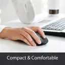 HAMMOK SARA Wired Optical Mouse – 1000 DPI | Ambidextrous Design | USB 3.0 Interface | Smooth Tracking | Black | PC & Laptop Mouse