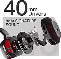 boAt Rockerz 413 (Black & Red)