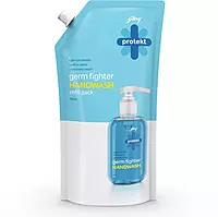 Godrej Protekt Germ Fighter Aqua Hand Wash Refill Pouch | 99.9% Germ Protection | Refill Pack