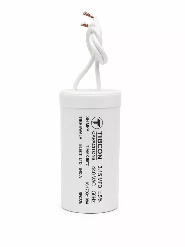 Tibcon 3.15 MFD Capacitor for fan | Wire terminal | 440 V | Dry Plastic Can