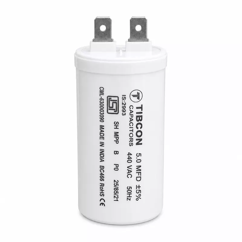 Tibcon 5 MFD 440V Capacitor |Motor Run | Pin