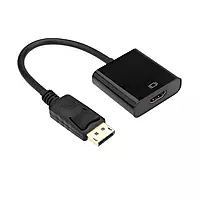 DisplayPort Male (DP) To 4K HDMI Female Adapter 1080 @ 60Hz Converter for PC/Laptop/Projector/HDTV (Black/White)