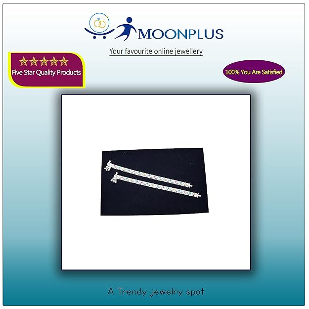 Silver Enamel Design Anklet