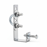 Solar Panel Cleaning Setup Pipe Support Clamp, L-Shaped Mounting Bracket, Adjustable Installation and suitable for any solar panel | Size 1/2'' ( 1 Pcs)