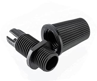 Wire Grippers for Lighting fixtures, M10 Cable Cord Grip, Standard M10 Connection, Suits Wires & Holders for Lights. Pack of 1 Black - 2 Side Thread
