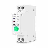 WIFI Smart Circuit Breaker Power Metering Energy Meter KWh 1P 230V Voltmeter Ammeter Energy Meter DIN Rail Smart Life Wireless Remote Control Switch Timer Voice Control - (63A)