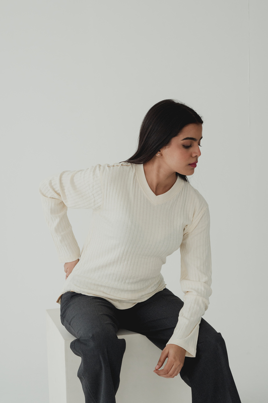 Being Winged - Gender Free V Neck tee