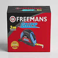 3 Mtr Steel Measuring Tape -  (Blue) With Rubberized Unbreakable ABS case || Click Action Front Lock and Belt Clip
